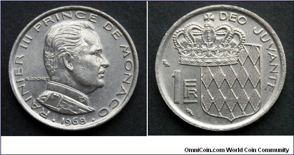 Monaco 1 franc.
1968