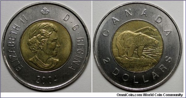 Canada, 2004 2 Dollars, KM#496.