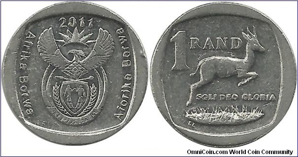SouthAfrica 1 Rand 2011 (Sotho-Tswana)