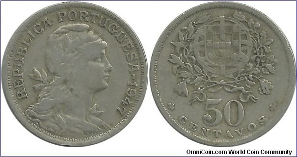 Portugal 50 Centavos 1947