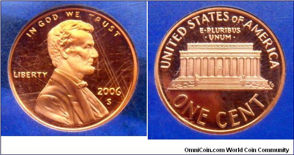Lincoln cent from 2006 (S) Proof set.