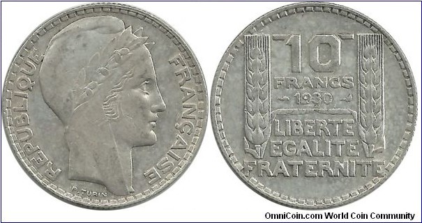 France 10 Francs 1930