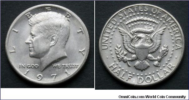 1971 Kennedy Half Dollar.