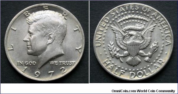 1972 Kennedy Half Dollar.