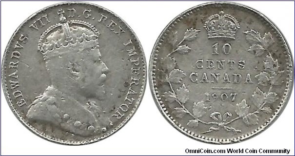 Canada 10 Cents 1907