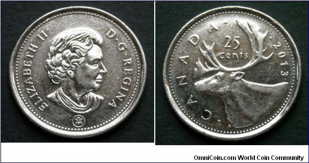 Canada 25 cents.
2013