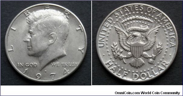1974 D Kennedy Half Dollar