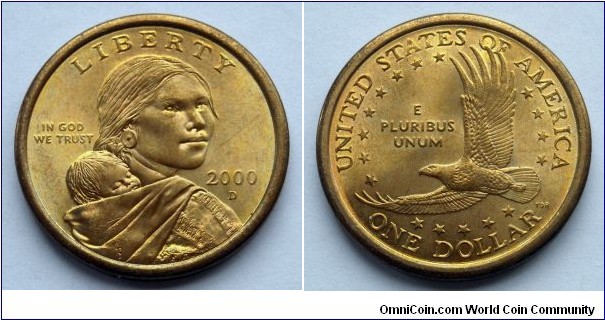 2000 D Sacagawea dollar