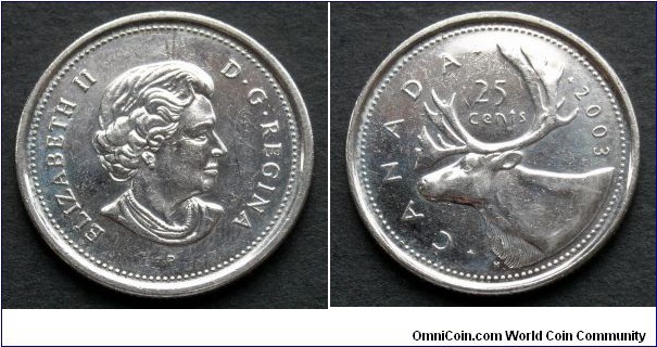 Canada 25 cents.
2003