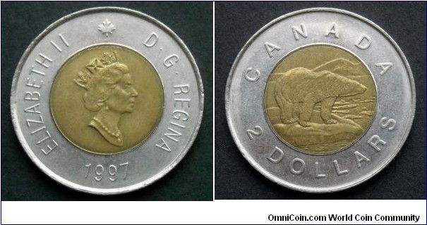 Canada 2 dollars.
1997