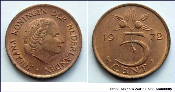 Netherlands 5 cent.
1972