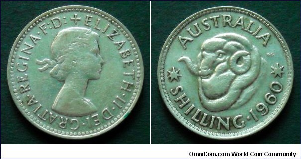 Australia 1 shilling.
1960, Ag 500.