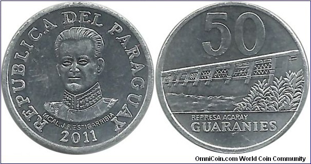 Paraguay 50 Guaranies 2011 -Al-