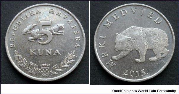 Croatia 5 kuna.
2015