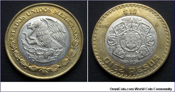Mexico 10 pesos.
2016