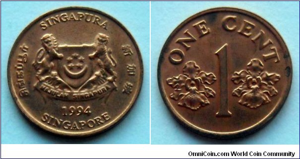 Singapore 1 cent.
1994