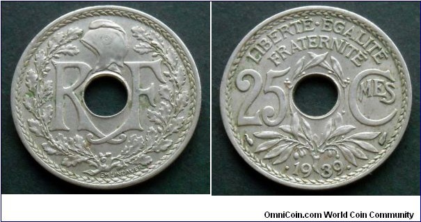 France 25 centimes.
1939