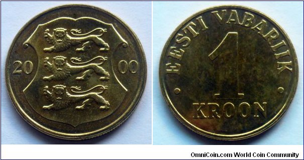 Estonia 1 kroon.
2000