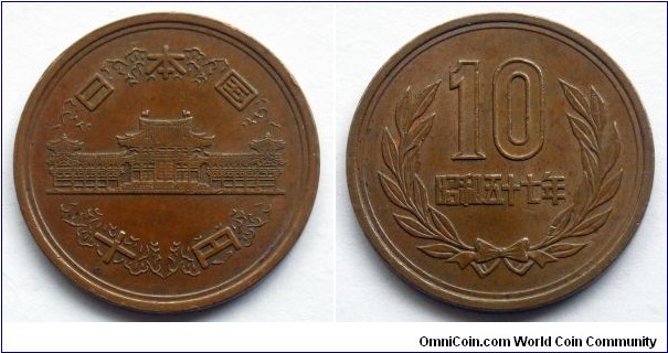 Japan 10 yen.
1982