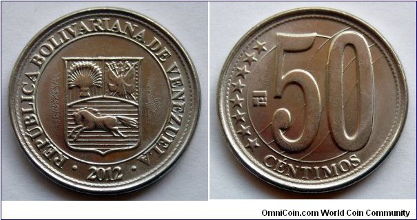Venezuela 50 centimos.
2012
