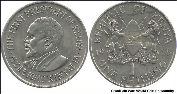 Kenya 1 Shilling 1975