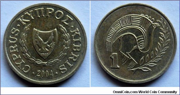 Cyprus 1 cent.
2004