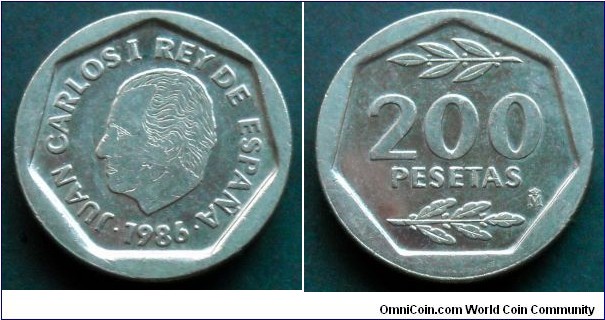 Spain 200 pesetas. 1986 (II)