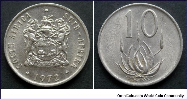 South Africa 10 cents.
1972