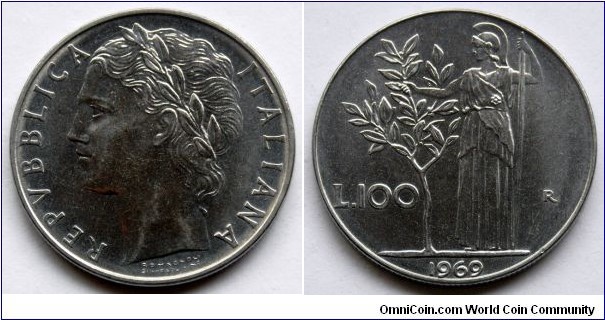 Italy 100 lire.
1969