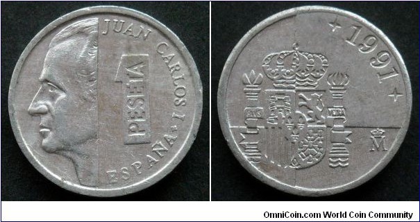 Spain 1 peseta.
1991