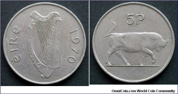 Ireland 5 pence.
1970