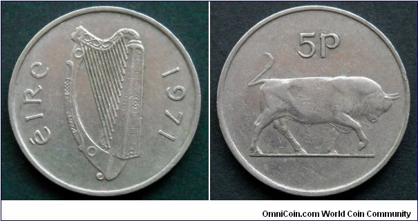 Ireland 5 pence.
1971