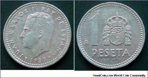 Spain 1 peseta.
1985