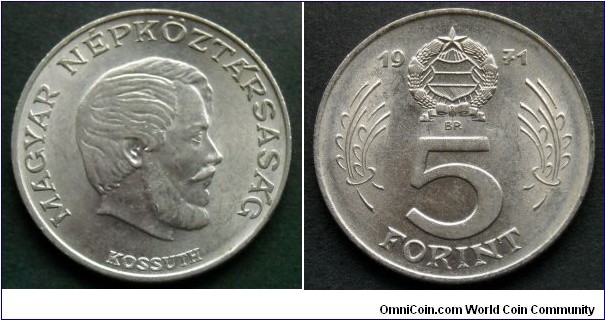 Hungary 5 forint.
1971 (II)