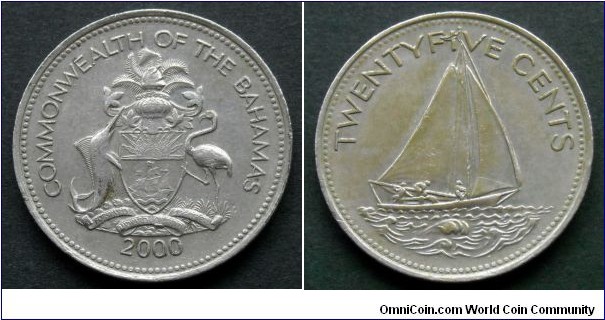 Bahamas 25 cents.
2000 (II)