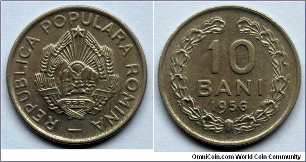 Romania 10 bani.
1956