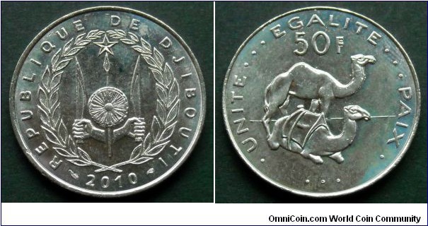 Djibouti 50 francs.
2010 (II)