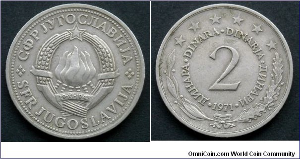 Yugoslavia 2 dinara.
1971 (II)