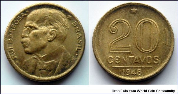 Brazil 20 centavos.
1948