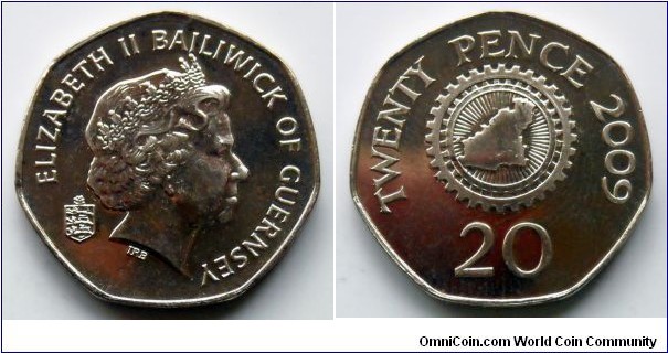 Guernsey 20 pence.
2009