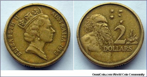Australia 2 dollars.
1993