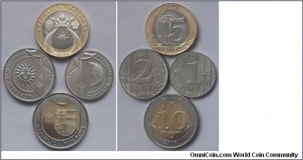 Moldovan Republic (2018) New Coin Set-Arms'