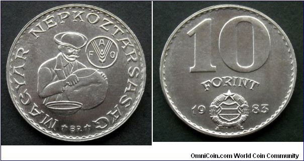 Hungary 10 forint.
1983, F.A.O (II)