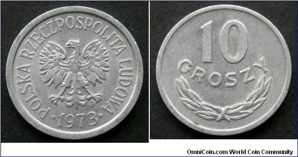 Poland 10 groszy.
1973 (MW)