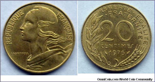 France 20 centimes.
1976