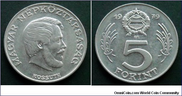 Hungary 5 forint.
1979