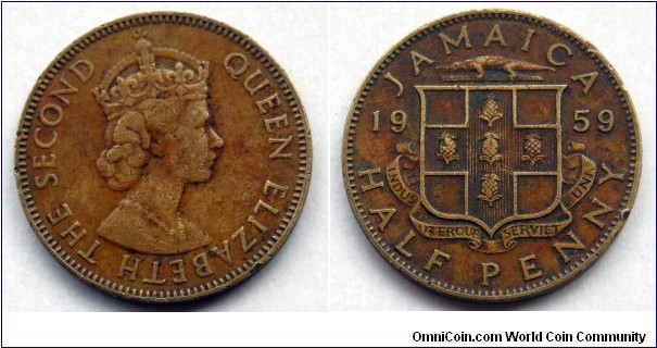 Jamaica 1/2 penny.
1959