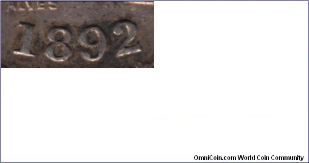 PO92C-2, Detail: Regular not amended date variety.
