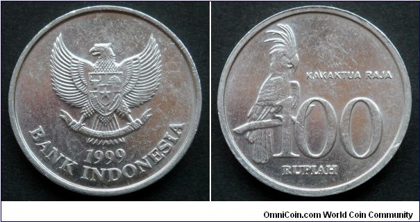 Indonesia 100 rupiah.
1999, Different date position