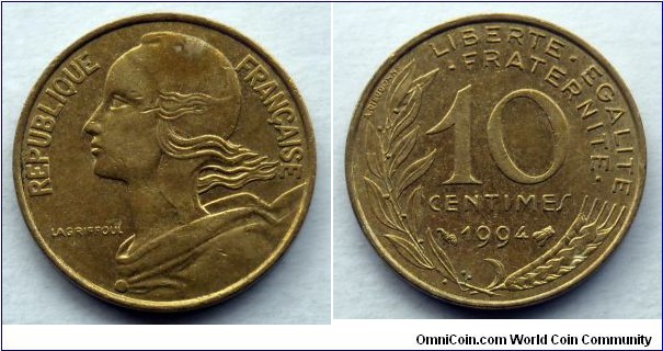 France 10 centimes.
1994
